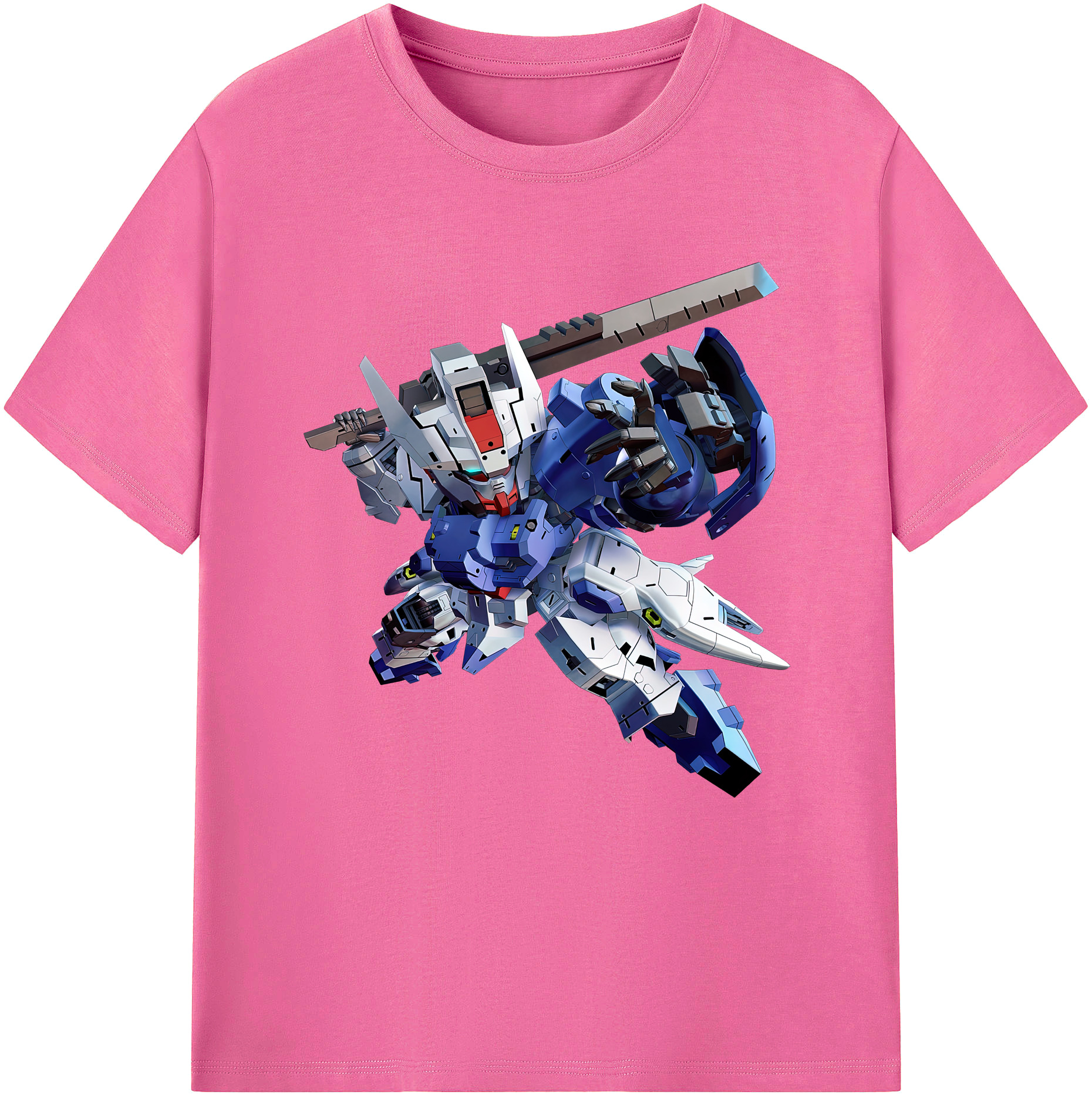 （画像用） 機動戦士ガンダム Mobile Suit Gundam レディースカジュアルプリントTシャツ（綿100％）
